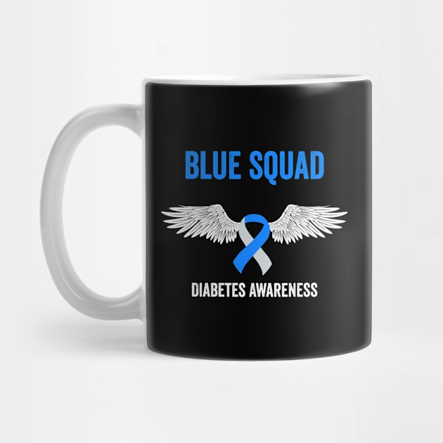 blue squad diabetes awareness month - diabetes support gift by Merchpasha1